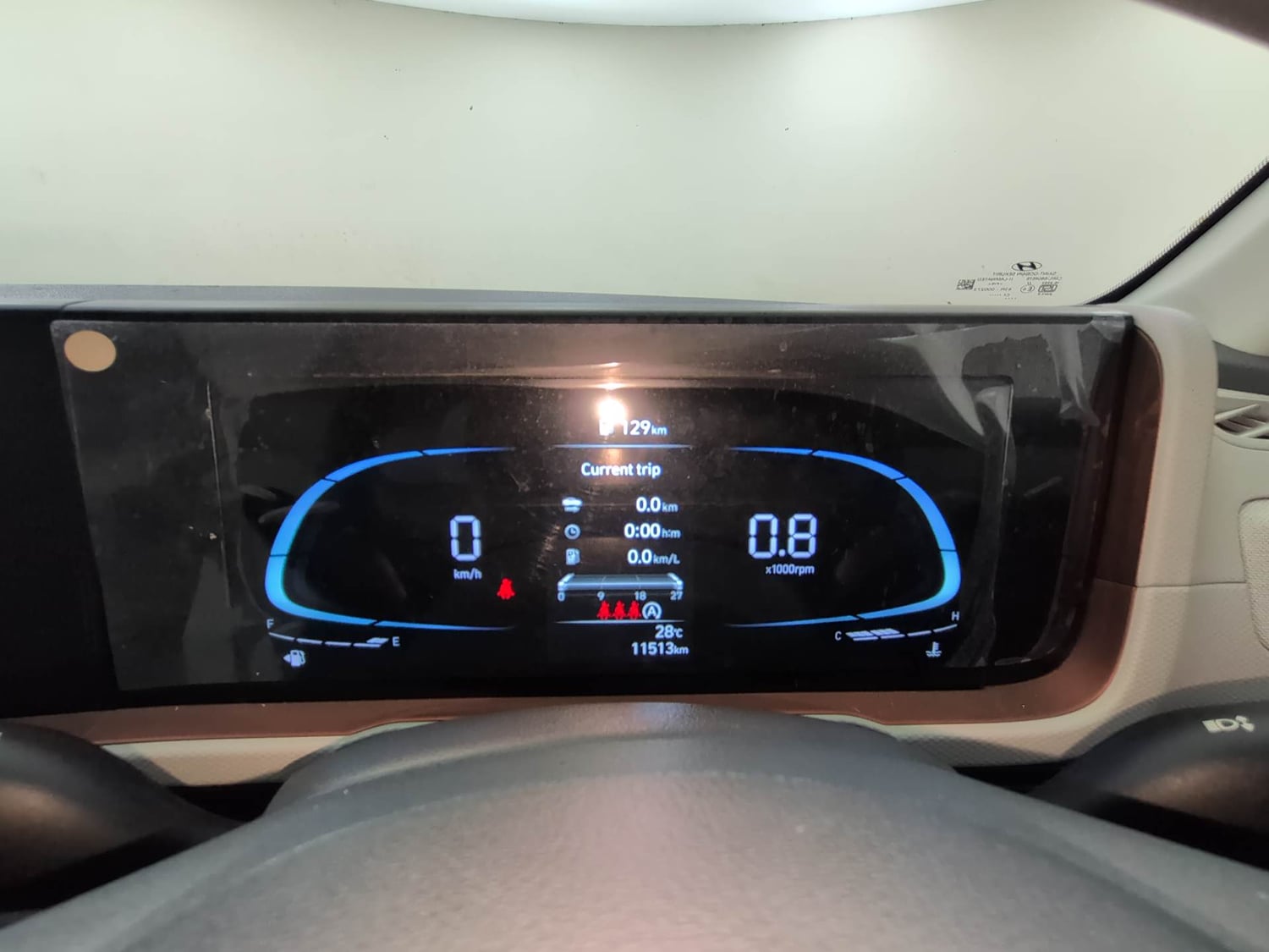Used 2025 Hyundai Creta 1.5 MPi Petrol MT EX Petrol Manual interior CLUSTERMETER VIEW