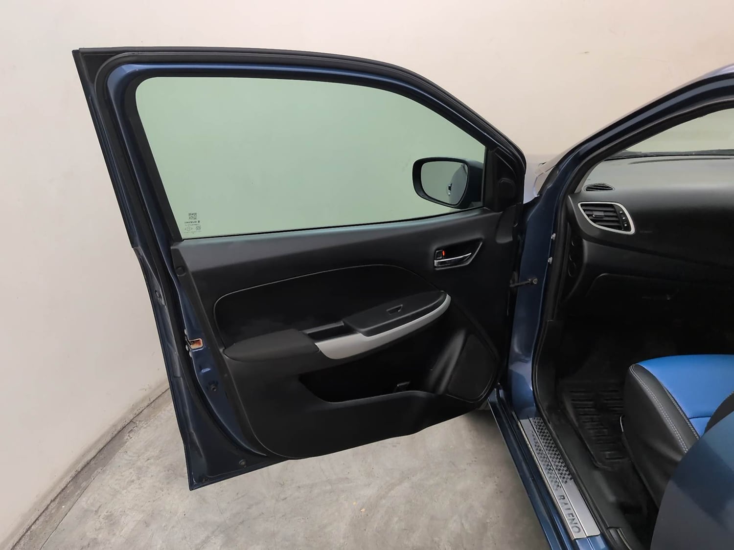 Used 2016 Maruti Suzuki Baleno Zeta 1.2 Petrol Manual interior LEFT FRONT DOOR OPEN VIEW