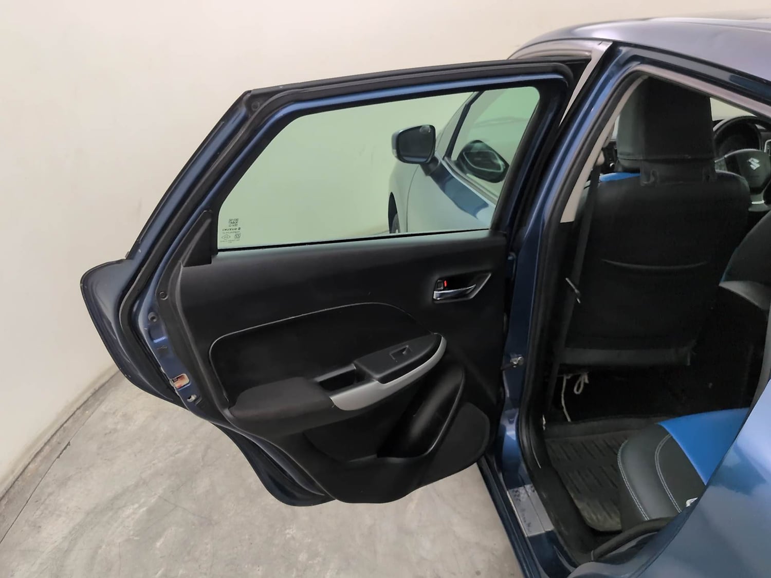 Used 2016 Maruti Suzuki Baleno Zeta 1.2 Petrol Manual interior LEFT REAR DOOR OPEN VIEW