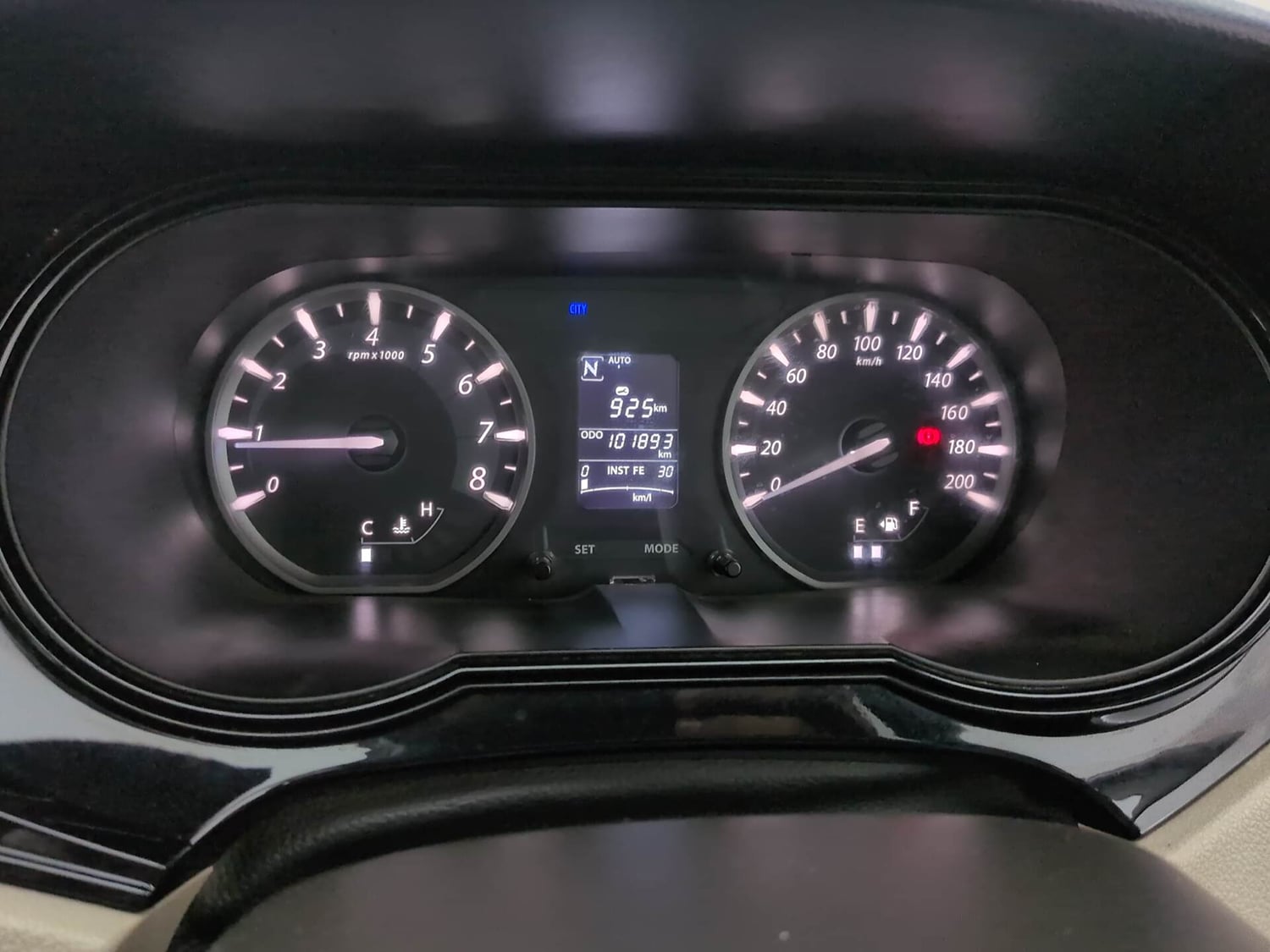 Used 2017 Tata Zest XMA Diesel Diesel Automatic interior CLUSTERMETER VIEW