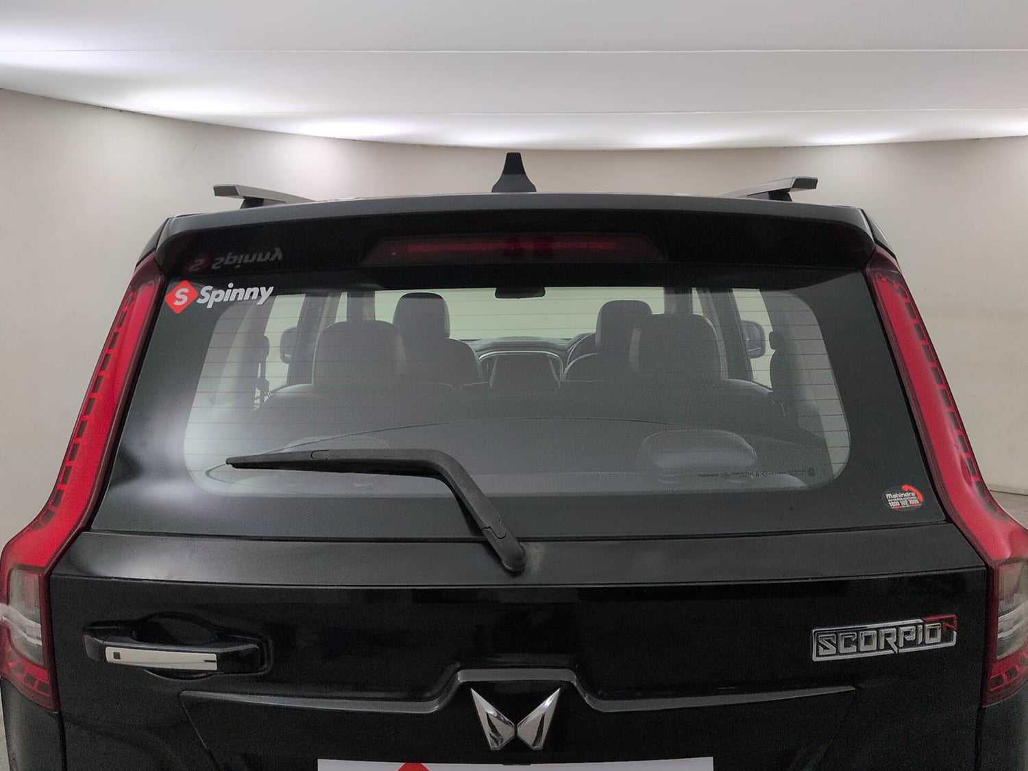 Used 2023 Mahindra Scorpio N Z8 L Petrol AT 7 STR Petrol Automatic exterior BACK WINDSHIELD VIEW