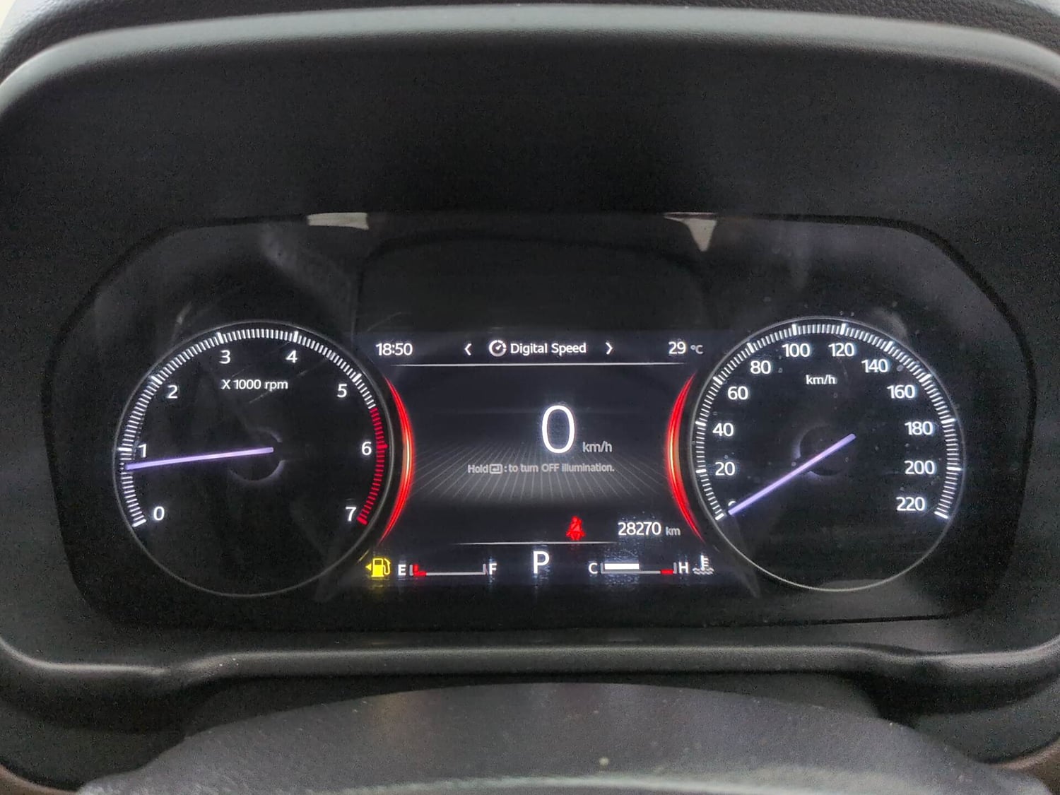Used 2023 Mahindra Scorpio N Z8 L Petrol AT 7 STR Petrol Automatic interior CLUSTERMETER VIEW