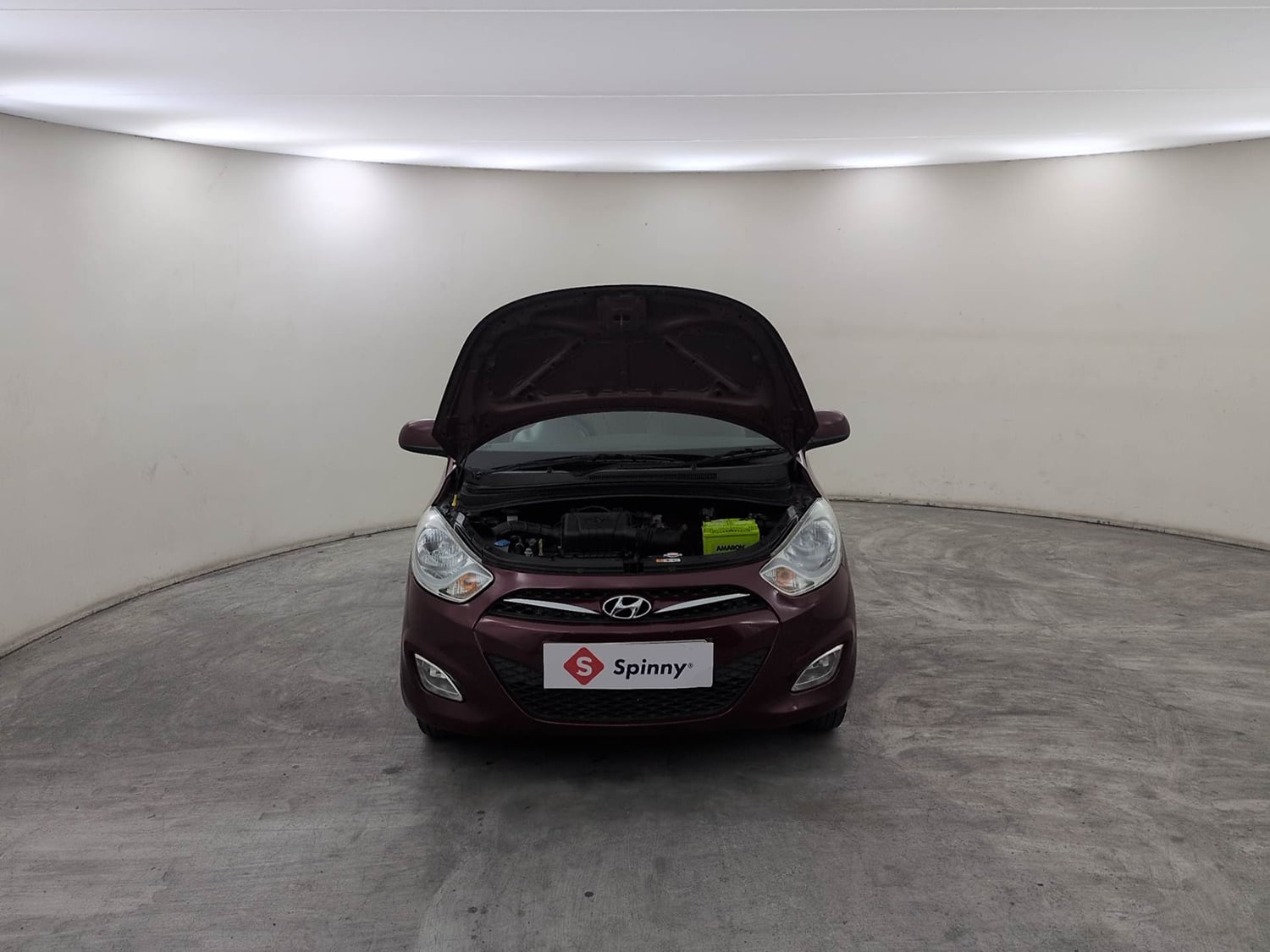 Used 2015 Hyundai i10 Sportz 1.1 iRDE2 Petrol Manual engine ENGINE & BONNET OPEN FRONT VIEW