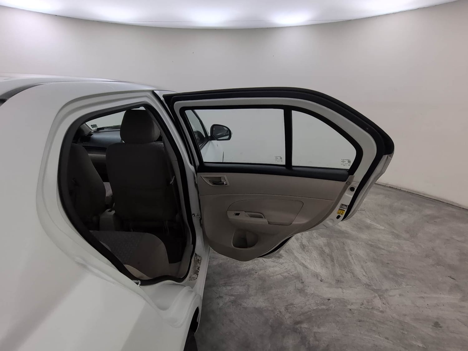 Used 2014 Maruti Suzuki Swift Dzire VDI Diesel Manual interior RIGHT REAR DOOR OPEN VIEW