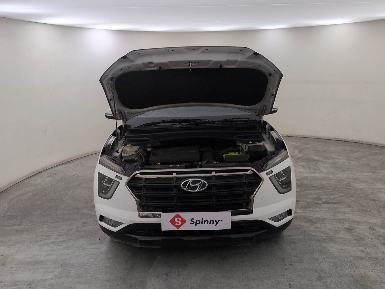 Used 2020 Hyundai Creta SX (O) 1.4 Turbo 7 DCT Petrol Automatic engine ENGINE & BONNET OPEN FRONT VIEW