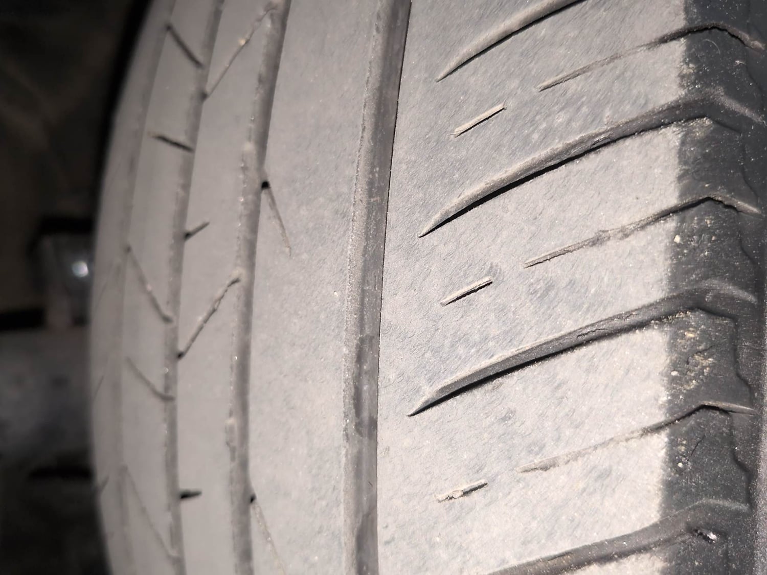 Used 2021 Tata Nexon XM (S) Diesel Diesel Manual tyres LEFT FRONT TYRE TREAD VIEW