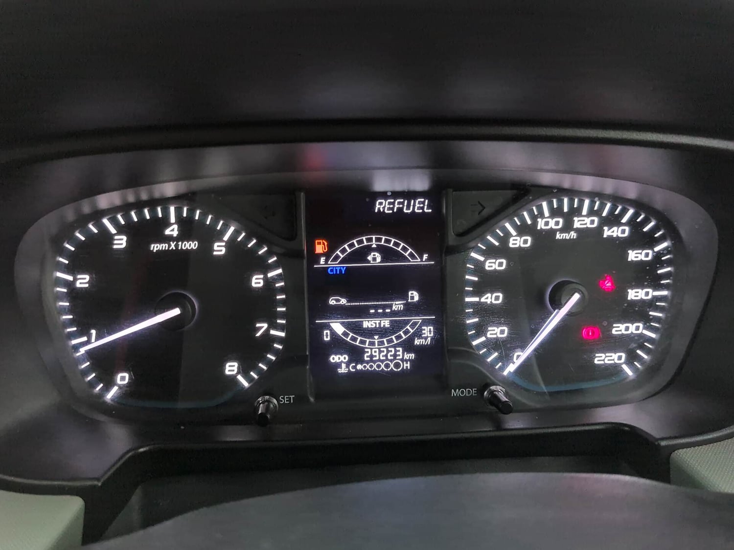 Used 2023 Tata Punch Adventure MT Petrol Manual interior CLUSTERMETER VIEW
