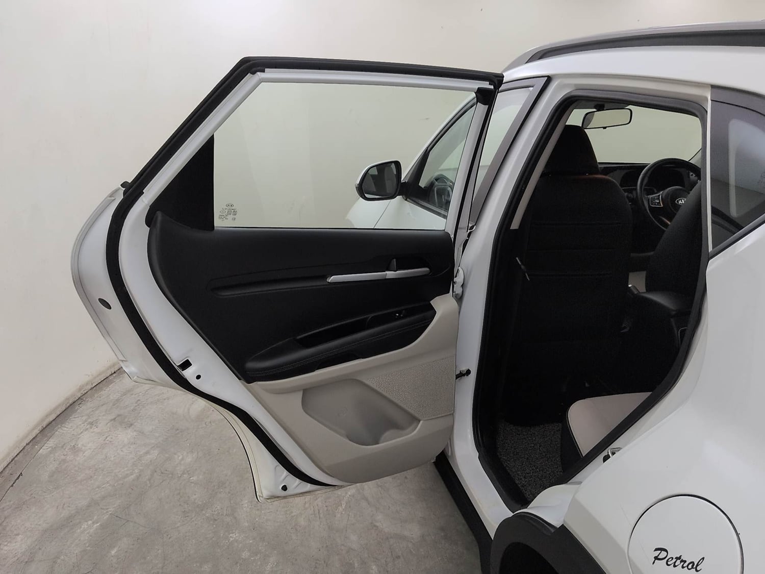 Used 2021 Kia Sonet HTX 1.0 iMT Petrol Manual interior LEFT REAR DOOR OPEN VIEW