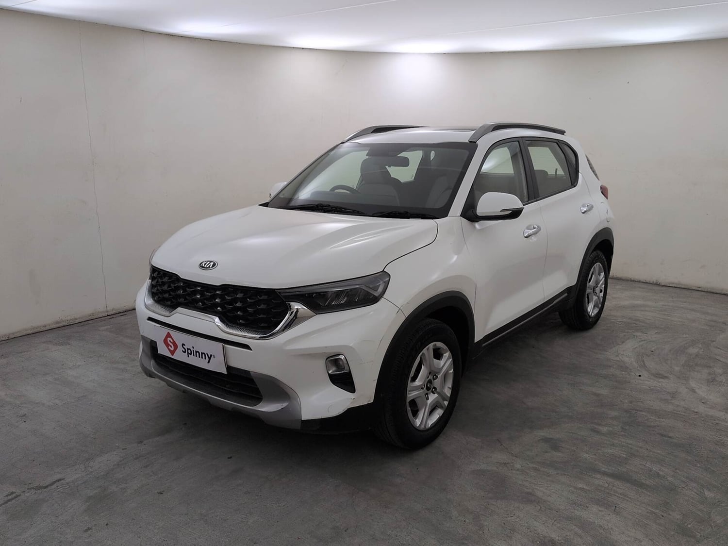 Used 2021 Kia Sonet HTX 1.0 iMT Petrol Manual exterior LEFT FRONT CORNER VIEW