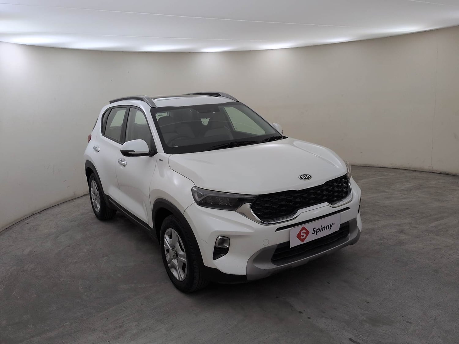 Used 2021 Kia Sonet HTX 1.0 iMT Petrol Manual exterior RIGHT FRONT CORNER VIEW