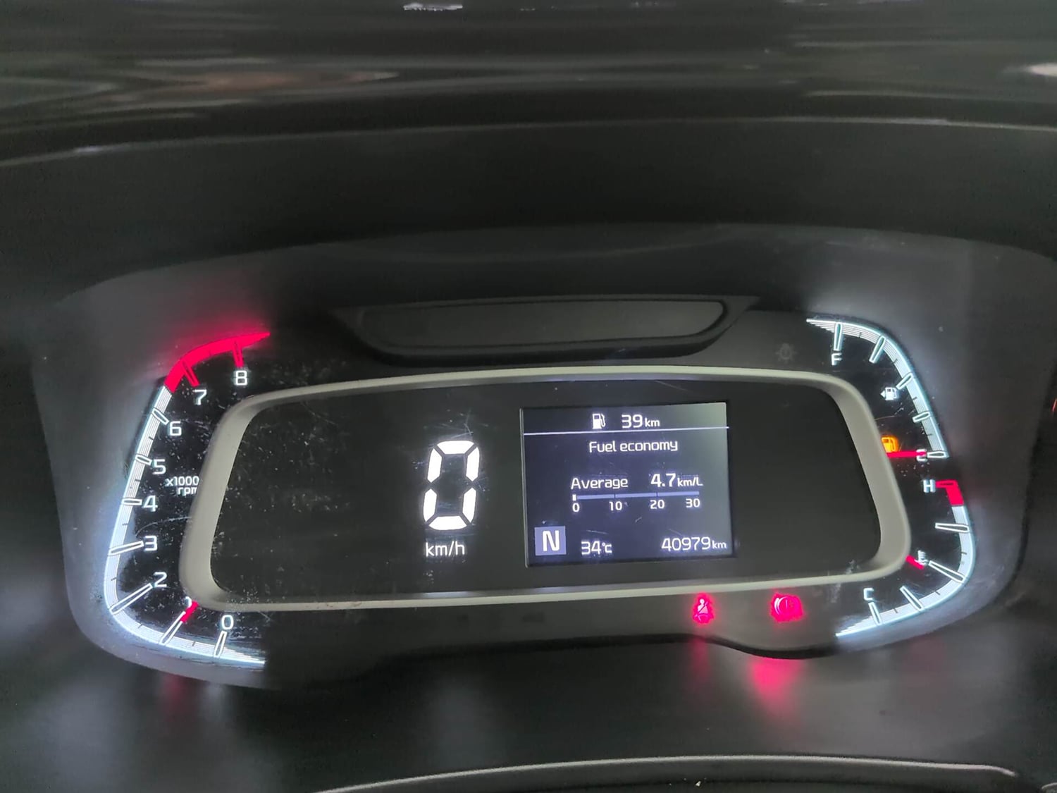 Used 2021 Kia Sonet HTX 1.0 iMT Petrol Manual interior CLUSTERMETER VIEW