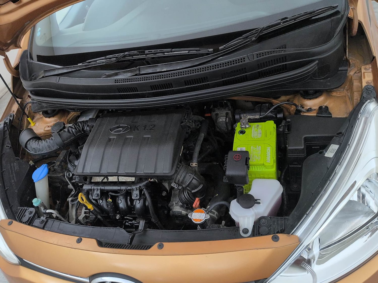 Used 2016 Hyundai Grand i10 Asta AT 1.2 Kappa VTVT (O) Petrol Automatic engine ENGINE LEFT SIDE VIEW