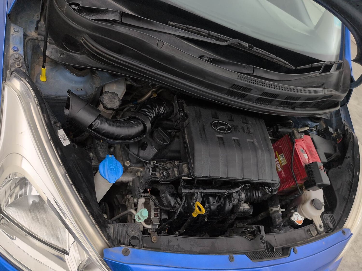 Used 2019 Hyundai Grand i10 Magna 1.2 Kappa VTVT Petrol Manual engine ENGINE RIGHT SIDE VIEW