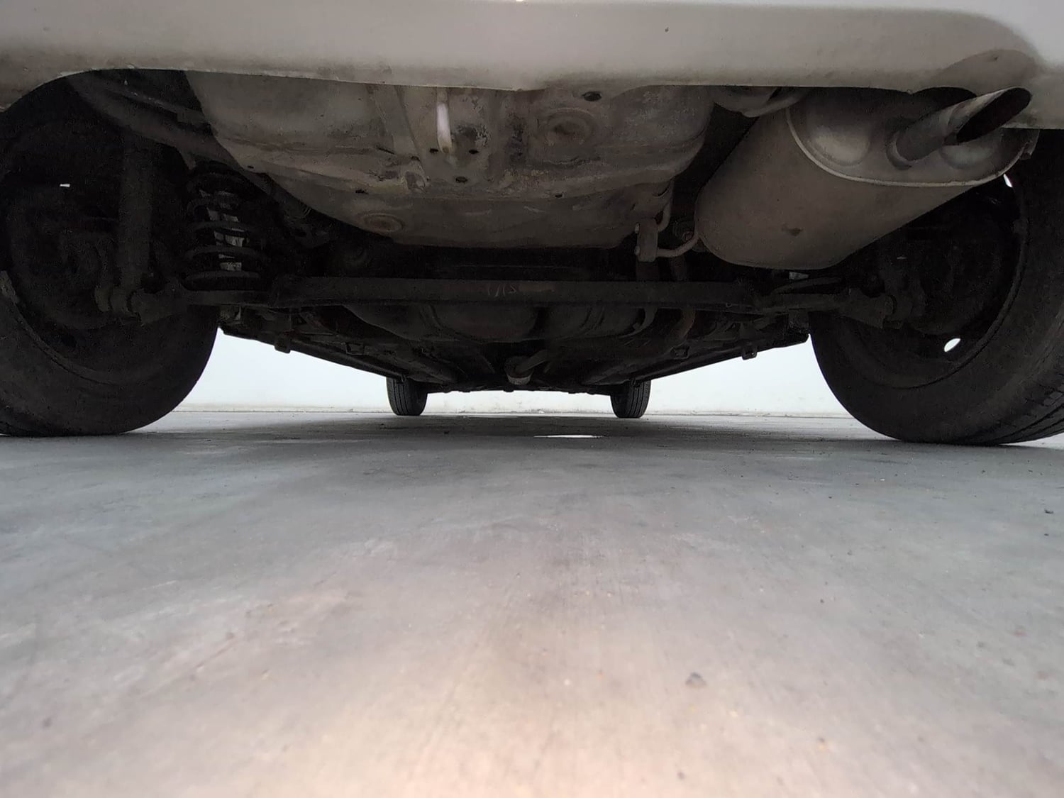 Used 2014 Maruti Suzuki Celerio VXi AMT Petrol Automatic extra REAR UNDERBODY VIEW (TAKEN FROM REAR)