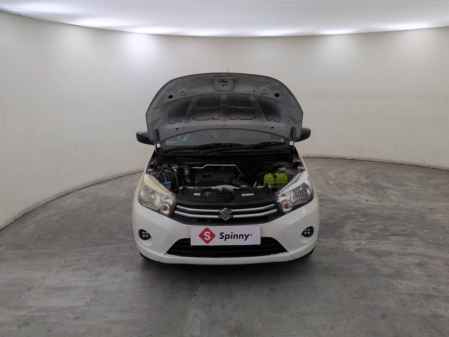 Used 2014 Maruti Suzuki Celerio VXi AMT Petrol Automatic engine ENGINE & BONNET OPEN FRONT VIEW
