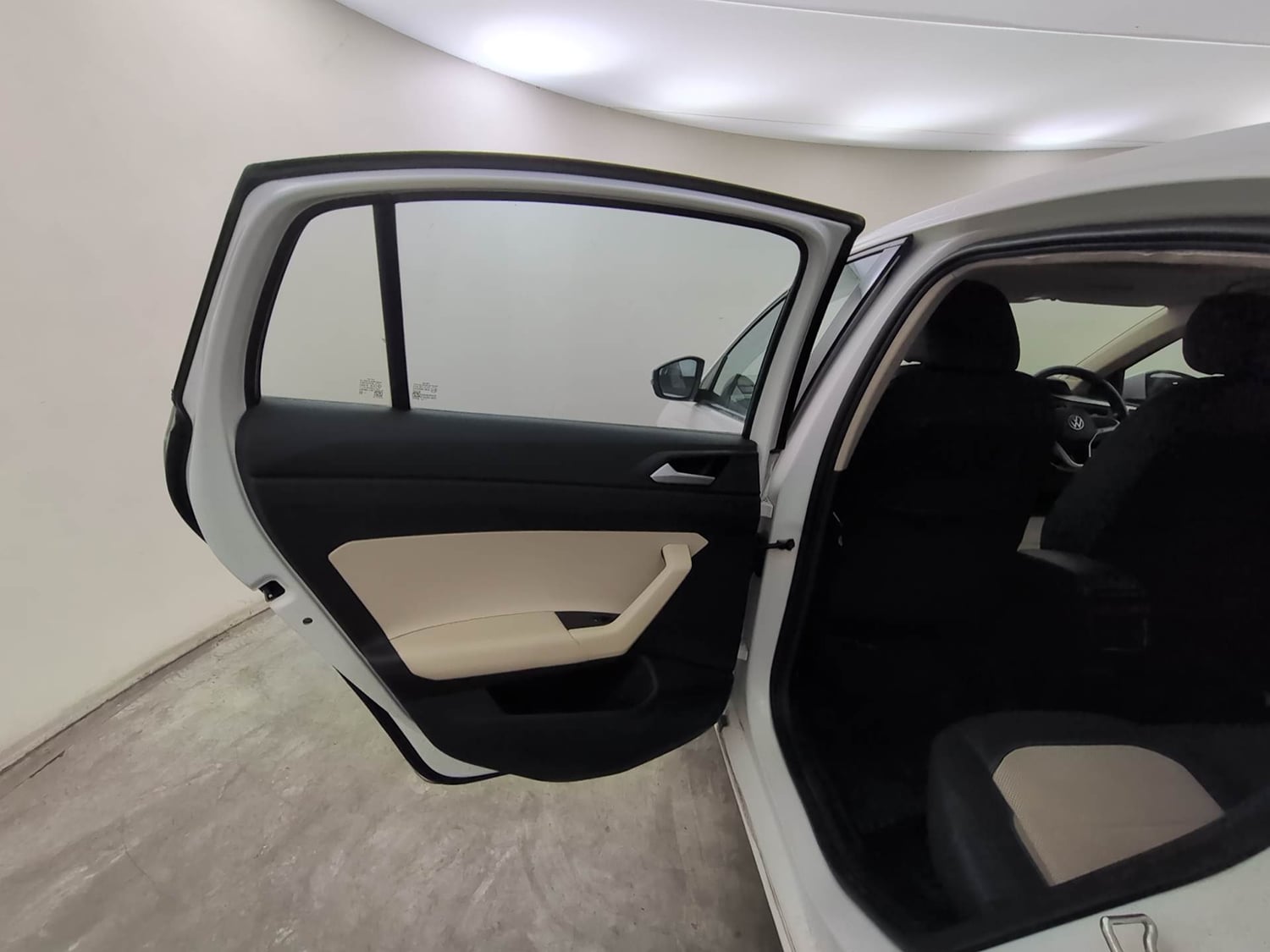 Used 2022 Volkswagen Virtus Topline 1.0 TSI AT Petrol Automatic interior LEFT REAR DOOR OPEN VIEW