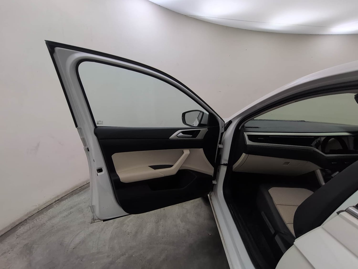 Used 2022 Volkswagen Virtus Topline 1.0 TSI AT Petrol Automatic interior LEFT FRONT DOOR OPEN VIEW