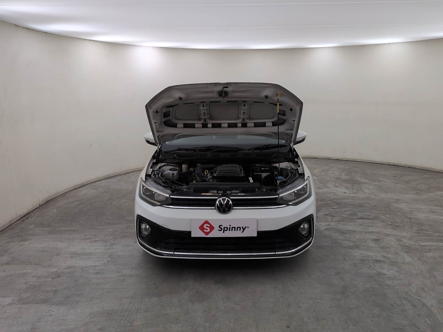 Used 2022 Volkswagen Virtus Topline 1.0 TSI AT Petrol Automatic engine ENGINE & BONNET OPEN FRONT VIEW