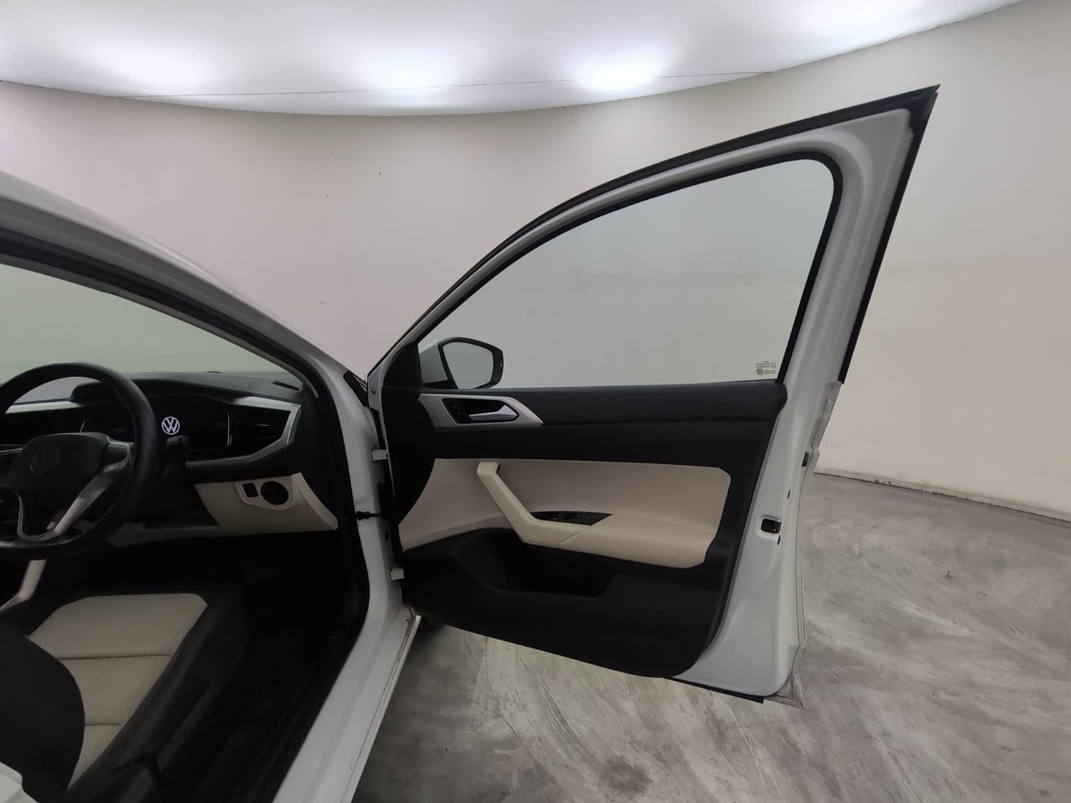 Used 2022 Volkswagen Virtus Topline 1.0 TSI AT Petrol Automatic interior RIGHT FRONT DOOR OPEN VIEW