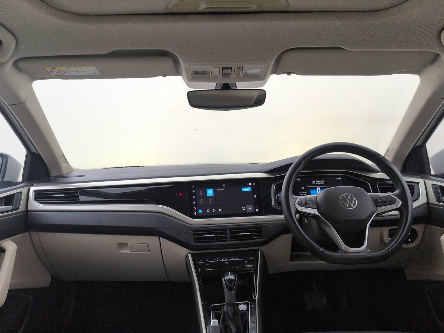 Used 2022 Volkswagen Virtus Topline 1.0 TSI AT Petrol Automatic interior DASHBOARD VIEW