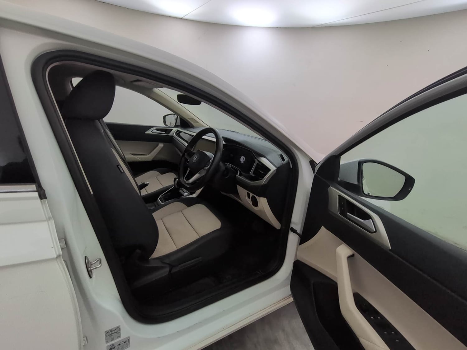 Used 2022 Volkswagen Virtus Topline 1.0 TSI AT Petrol Automatic interior RIGHT SIDE FRONT DOOR CABIN VIEW