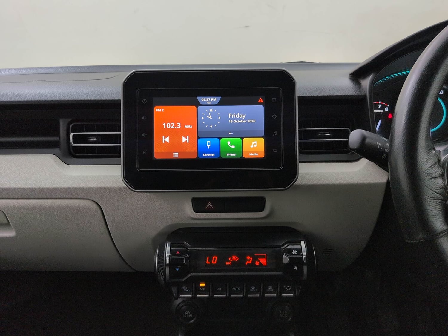 Used 2022 Maruti Suzuki Ignis Alpha 1.2 MT Petrol Manual interior MUSIC SYSTEM & AC CONTROL VIEW