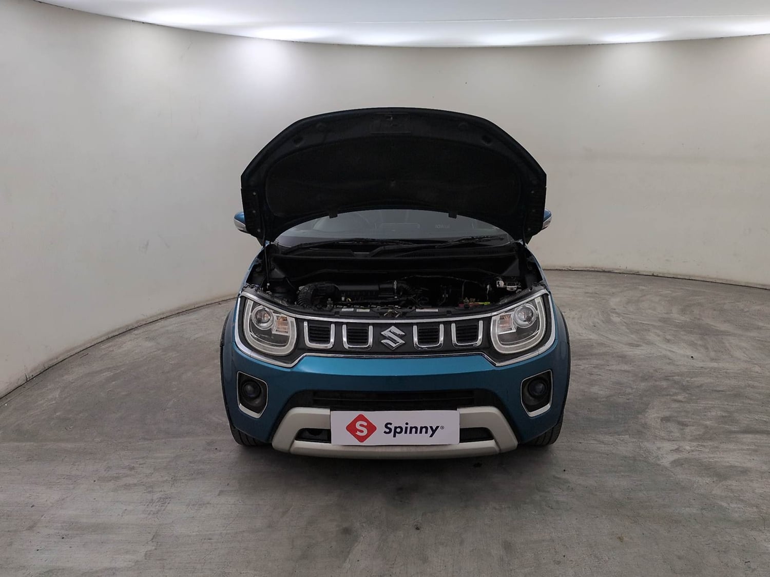 Used 2022 Maruti Suzuki Ignis Alpha 1.2 MT Petrol Manual engine ENGINE & BONNET OPEN FRONT VIEW