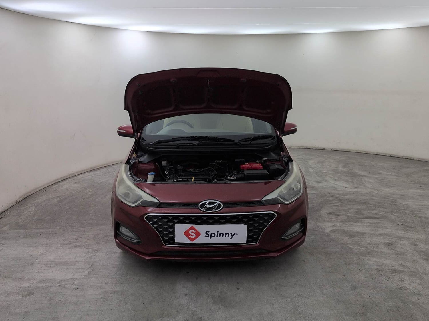 Used 2019 Hyundai Elite i20 Sportz Plus 1.2 CVT Petrol Automatic engine ENGINE & BONNET OPEN FRONT VIEW