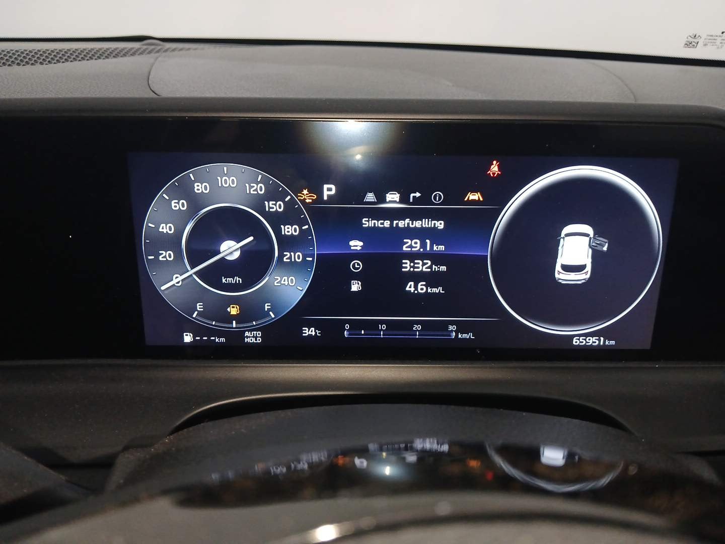 Used 2024 Kia Seltos GTX Plus (S) 1.5 Turbo Petrol DCT Petrol Automatic interior CLUSTERMETER VIEW