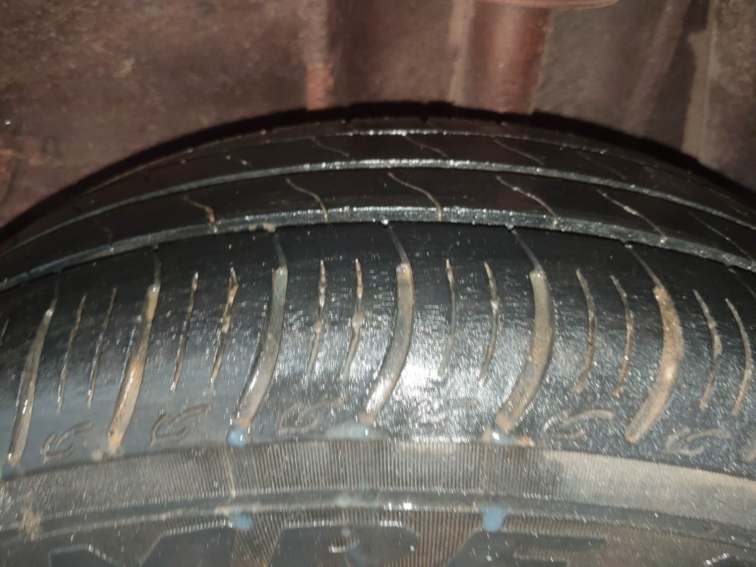 Used 2022 Tata Tiago XE Petrol Manual tyres LEFT REAR TYRE TREAD VIEW