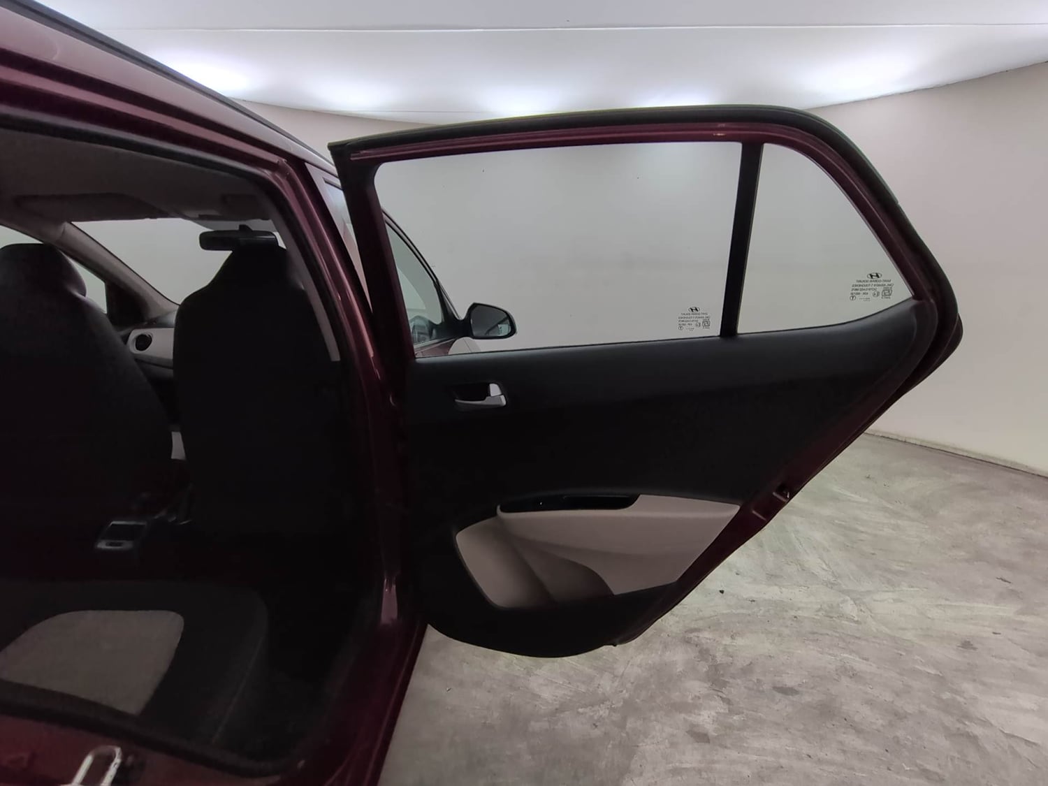 Used 2013 Hyundai Grand i10 Sportz 1.2 Kappa VTVT Petrol Manual interior RIGHT REAR DOOR OPEN VIEW