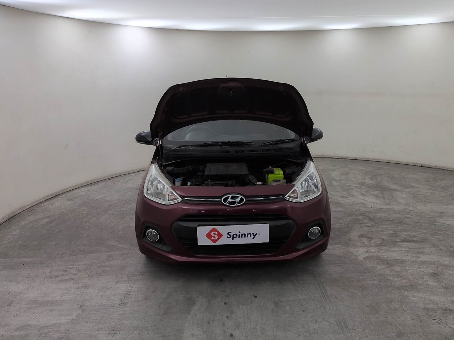Used 2013 Hyundai Grand i10 Sportz 1.2 Kappa VTVT Petrol Manual engine ENGINE & BONNET OPEN FRONT VIEW