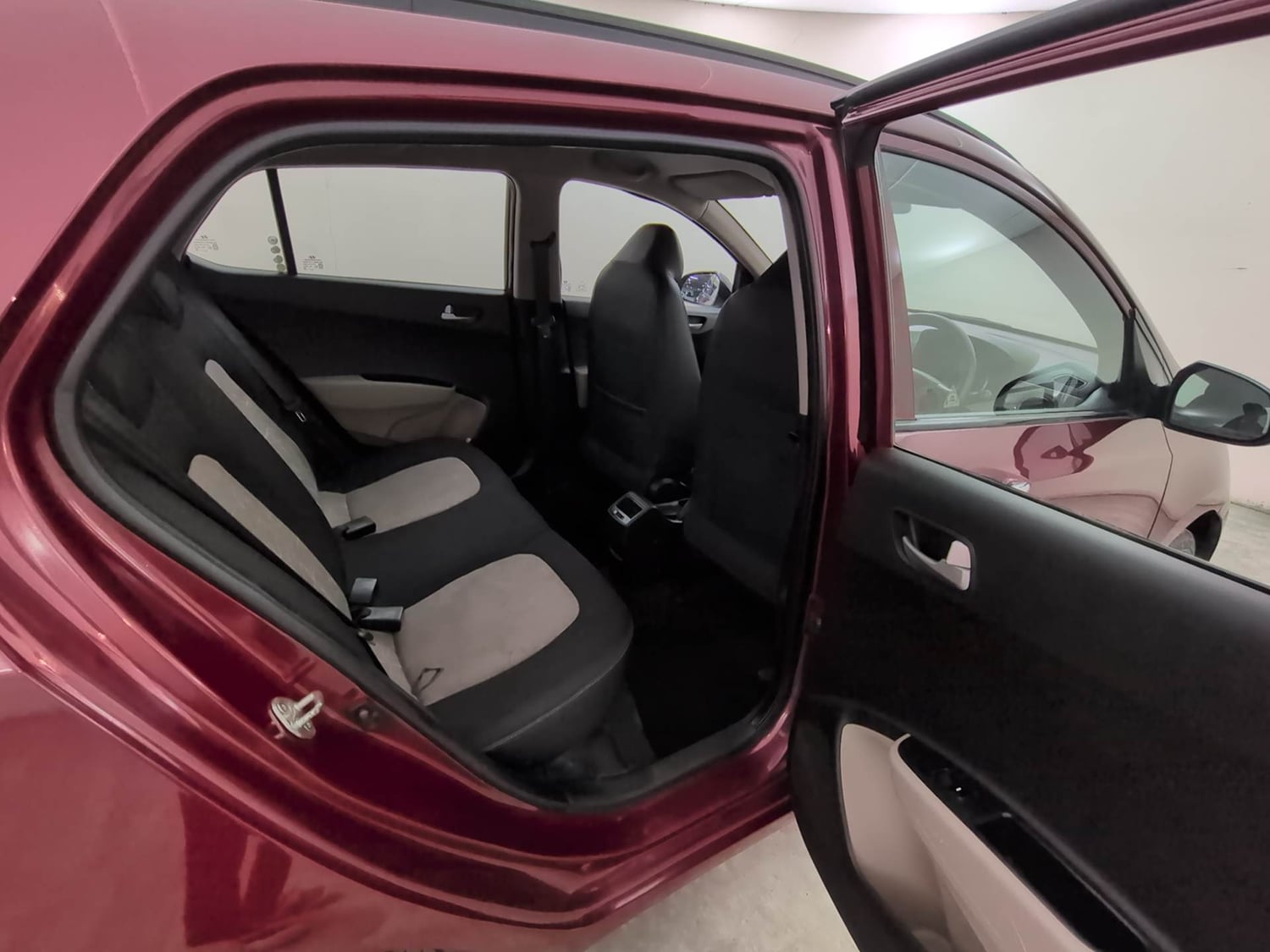 Used 2013 Hyundai Grand i10 Sportz 1.2 Kappa VTVT Petrol Manual interior RIGHT SIDE REAR DOOR CABIN VIEW