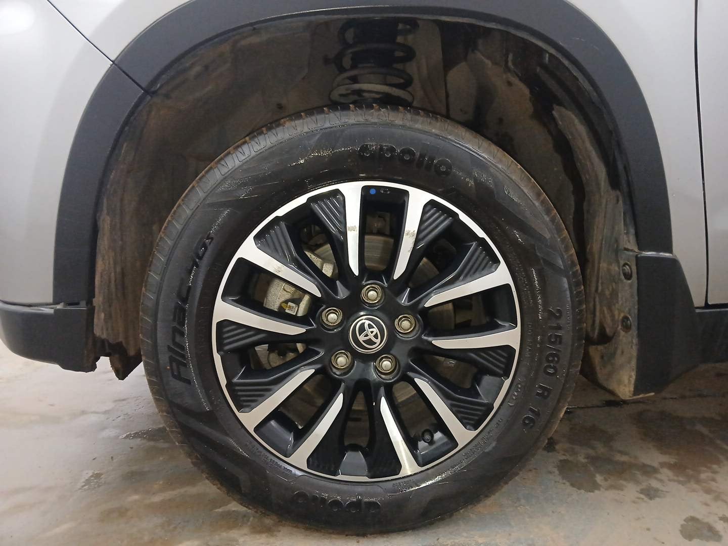 Used 2022 Toyota Urban Cruiser Premium Grade MT Petrol Manual tyres LEFT FRONT TYRE RIM VIEW