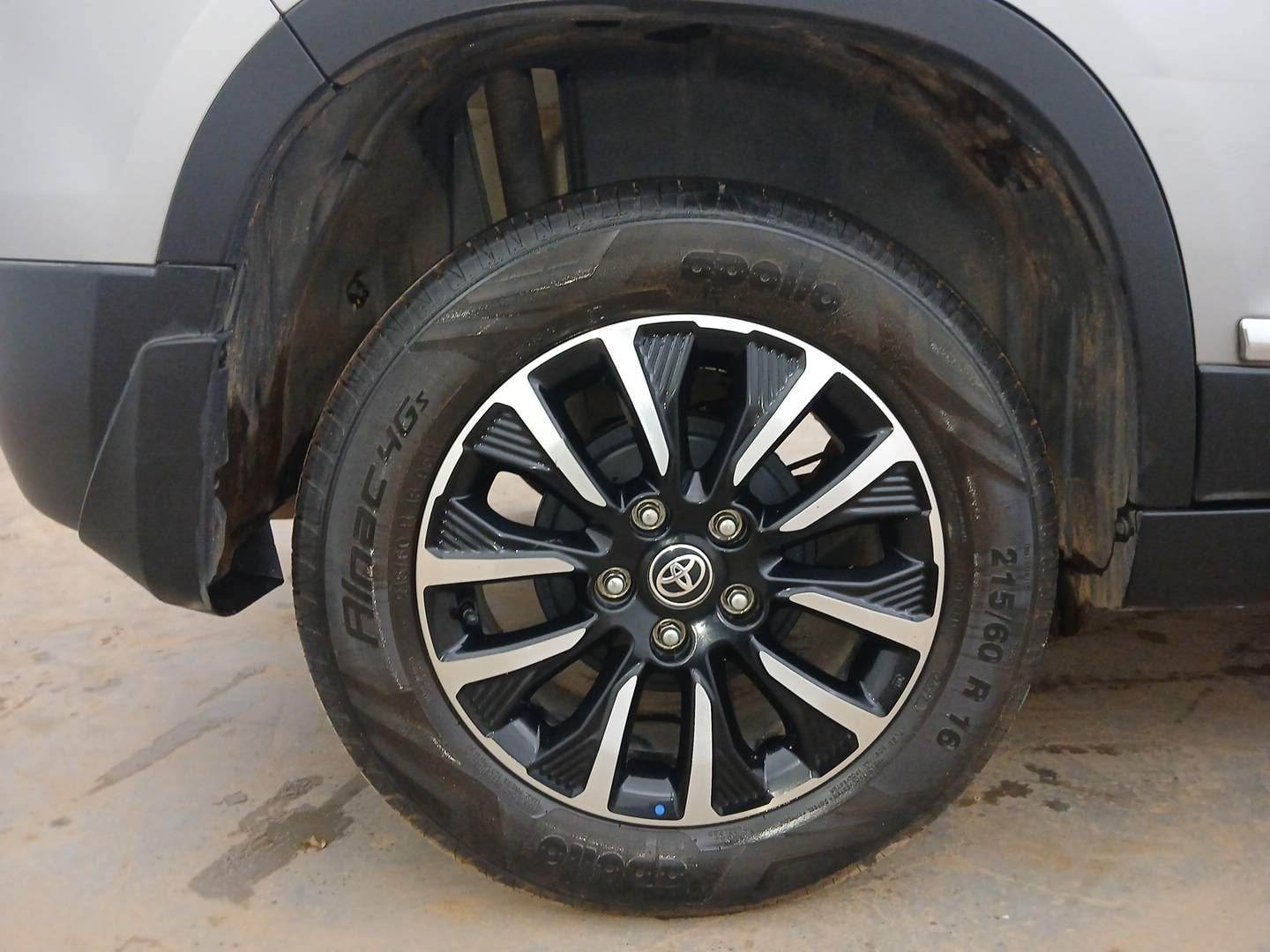 Used 2022 Toyota Urban Cruiser Premium Grade MT Petrol Manual tyres RIGHT REAR TYRE RIM VIEW