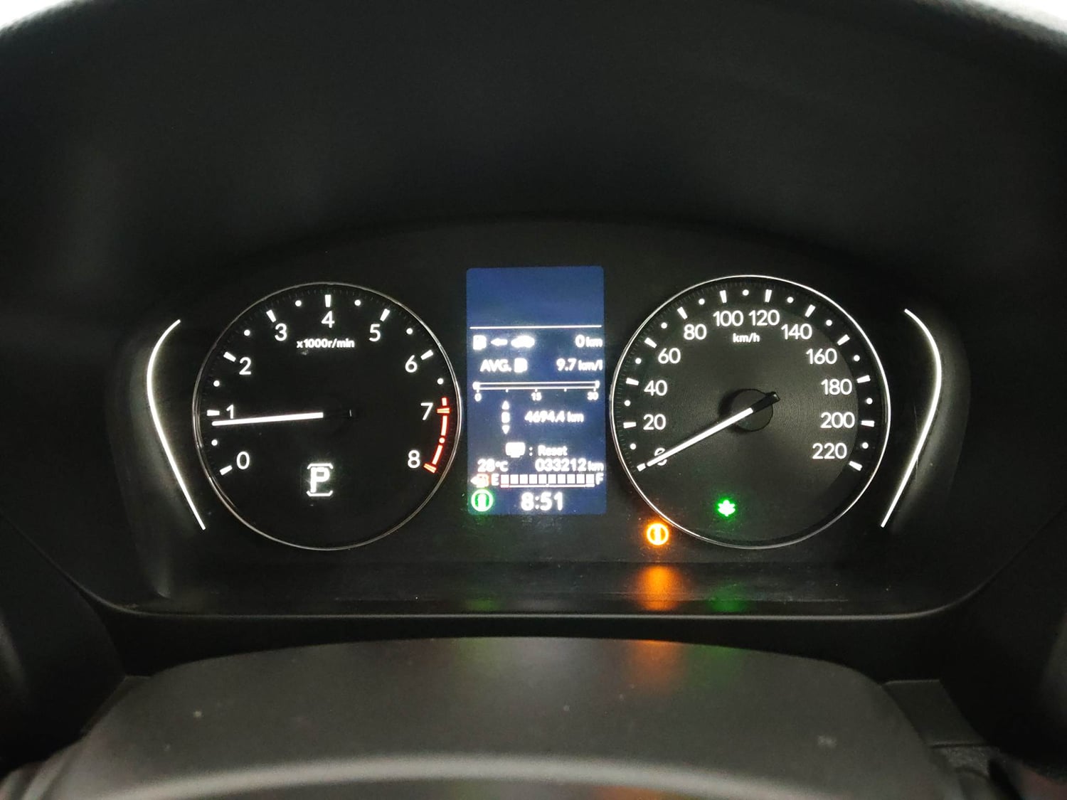 Used 2023 Honda City V Petrol CVT Petrol Automatic interior CLUSTERMETER VIEW
