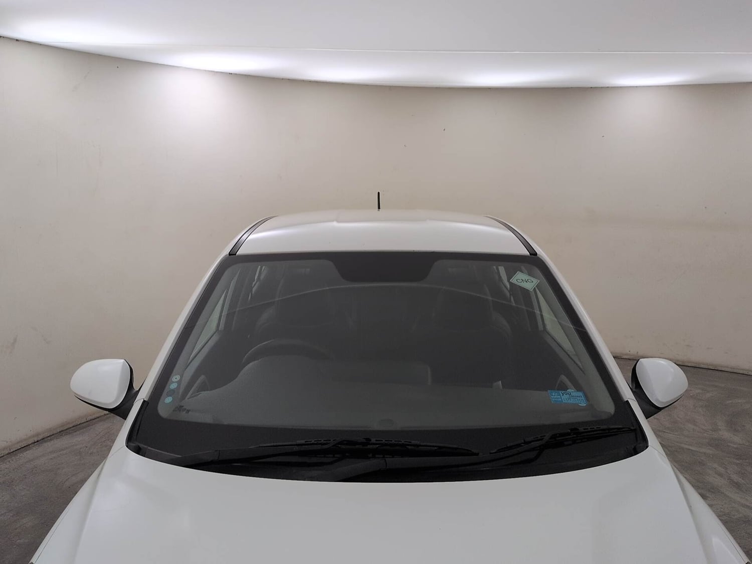 Used 2022 Hyundai Aura S 1.2 CNG Cng Manual exterior FRONT WINDSHIELD VIEW