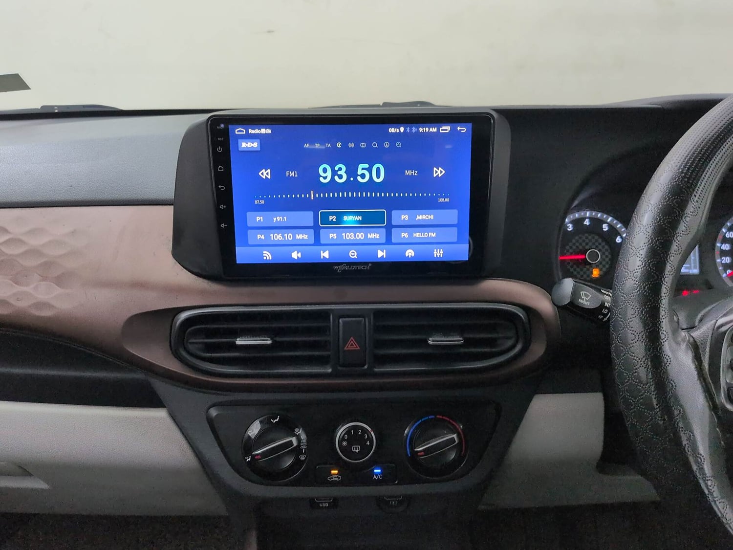 Used 2022 Hyundai Aura S 1.2 CNG Cng Manual interior MUSIC SYSTEM & AC CONTROL VIEW