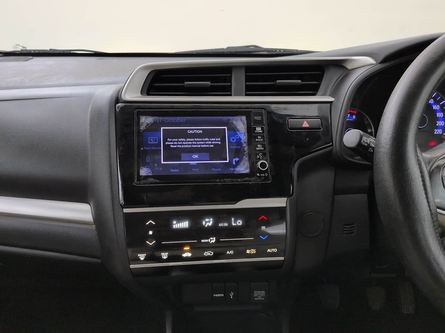 Used 2017 Honda WR-V VX MT Petrol Petrol Manual interior MUSIC SYSTEM & AC CONTROL VIEW