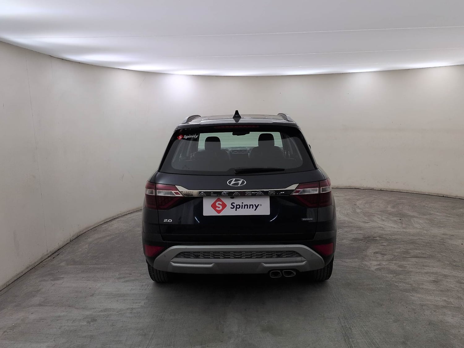 Used 2022 Hyundai Alcazar Signature (O) 7 Seater 2.0 Petrol AT Petrol Automatic exterior BACK VIEW