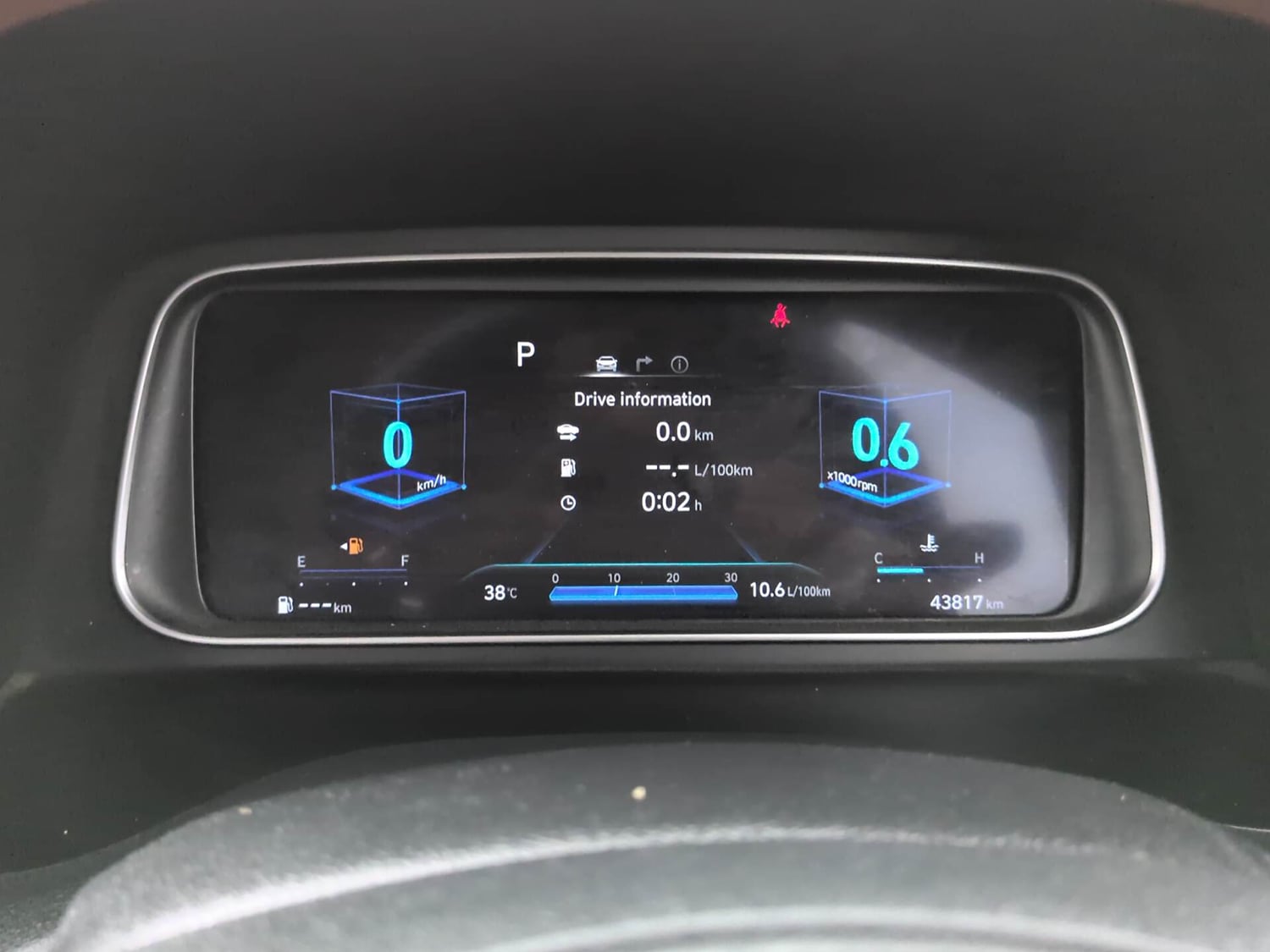 Used 2022 Hyundai Alcazar Signature (O) 7 Seater 2.0 Petrol AT Petrol Automatic interior CLUSTERMETER VIEW