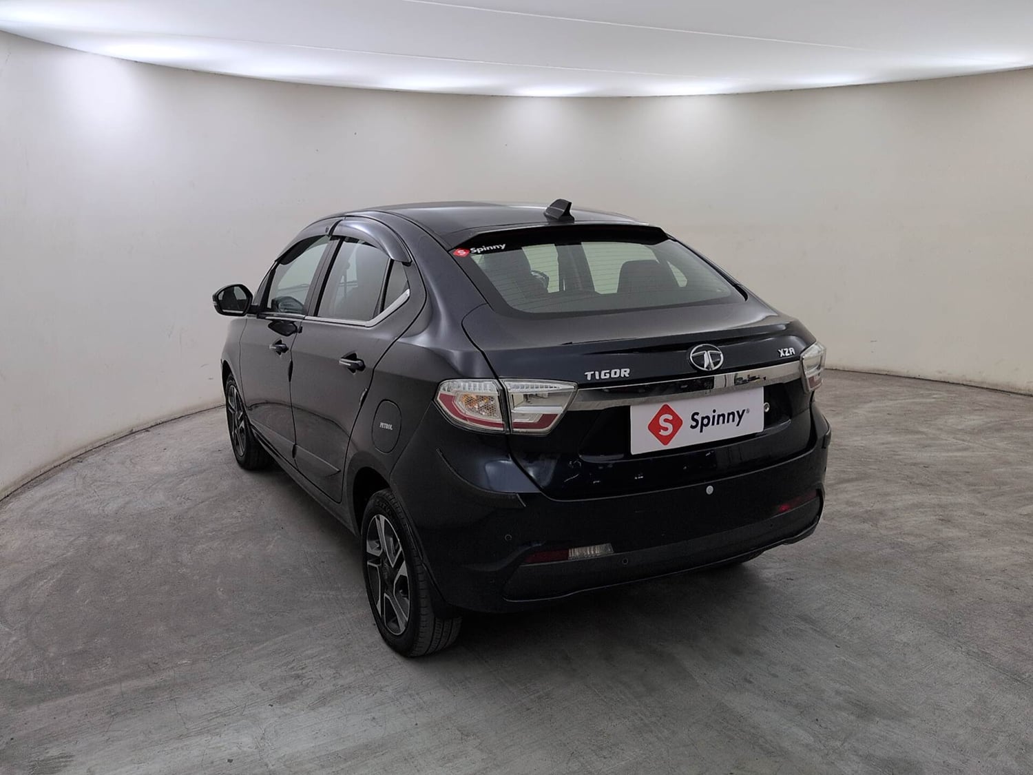 Used 2019 Tata Tigor Revotron XZA Petrol Automatic exterior LEFT REAR CORNER VIEW