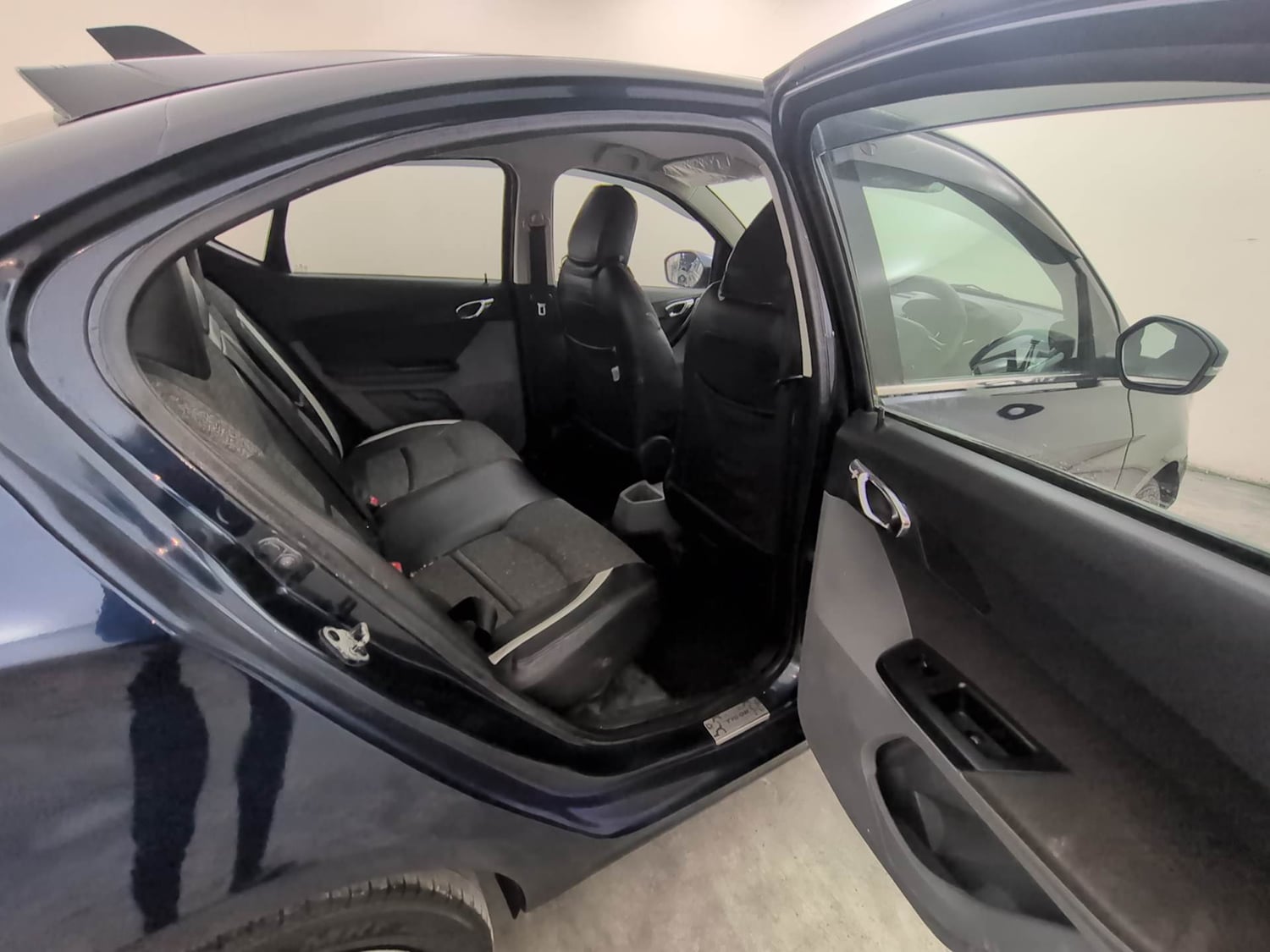 Used 2019 Tata Tigor Revotron XZA Petrol Automatic interior RIGHT SIDE REAR DOOR CABIN VIEW