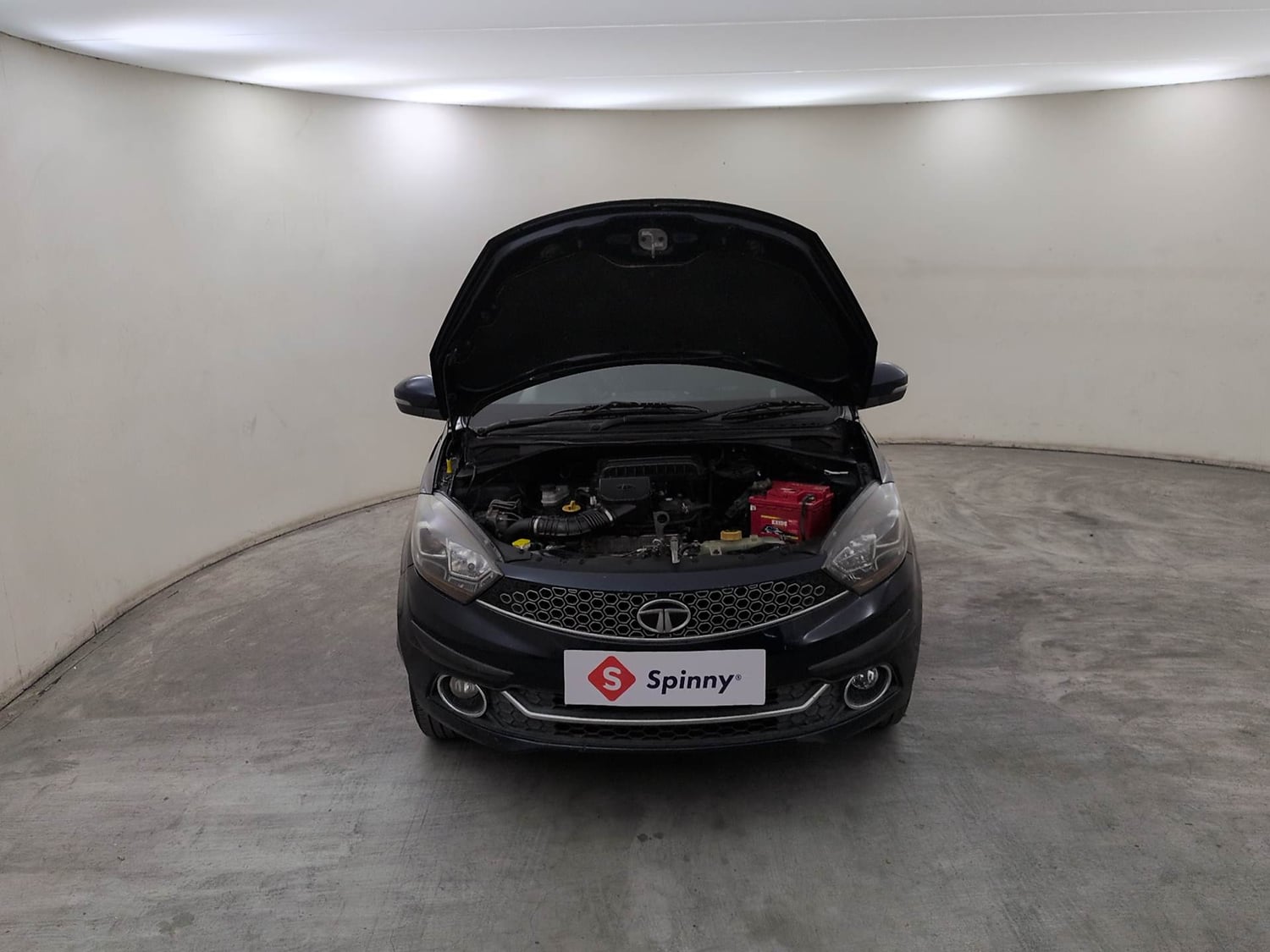 Used 2019 Tata Tigor Revotron XZA Petrol Automatic engine ENGINE & BONNET OPEN FRONT VIEW