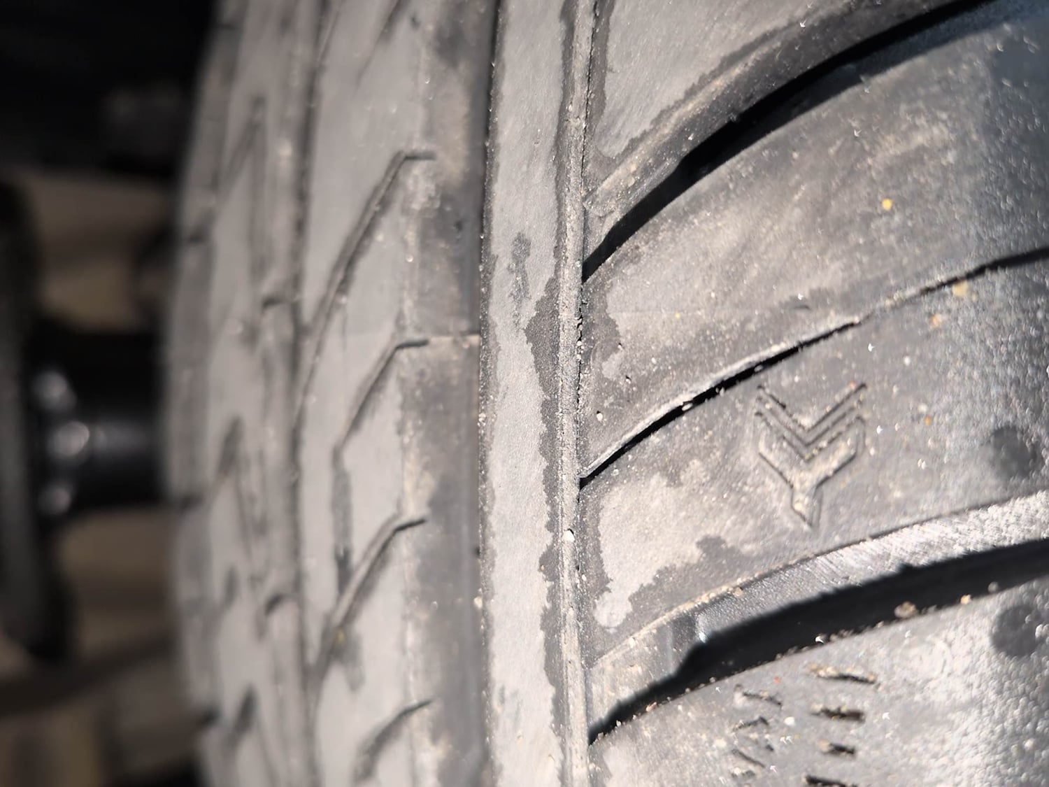 Used 2020 Renault Triber RXZ Petrol Manual tyres LEFT FRONT TYRE TREAD VIEW