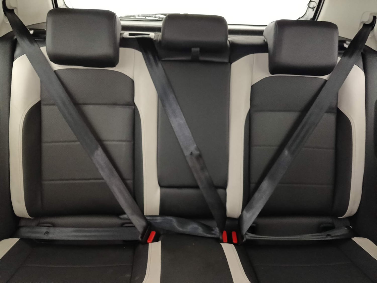 Used 2024 Volkswagen Taigun Topline 1.0 TSI AT Petrol Automatic interior REAR SEAT CONDITION VIEW