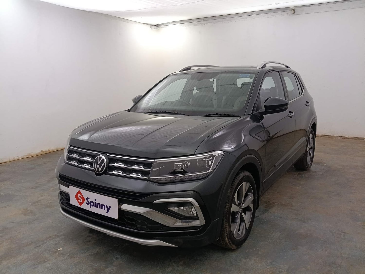 Used 2024 Volkswagen Taigun Topline 1.0 TSI AT Petrol Automatic exterior LEFT FRONT CORNER VIEW