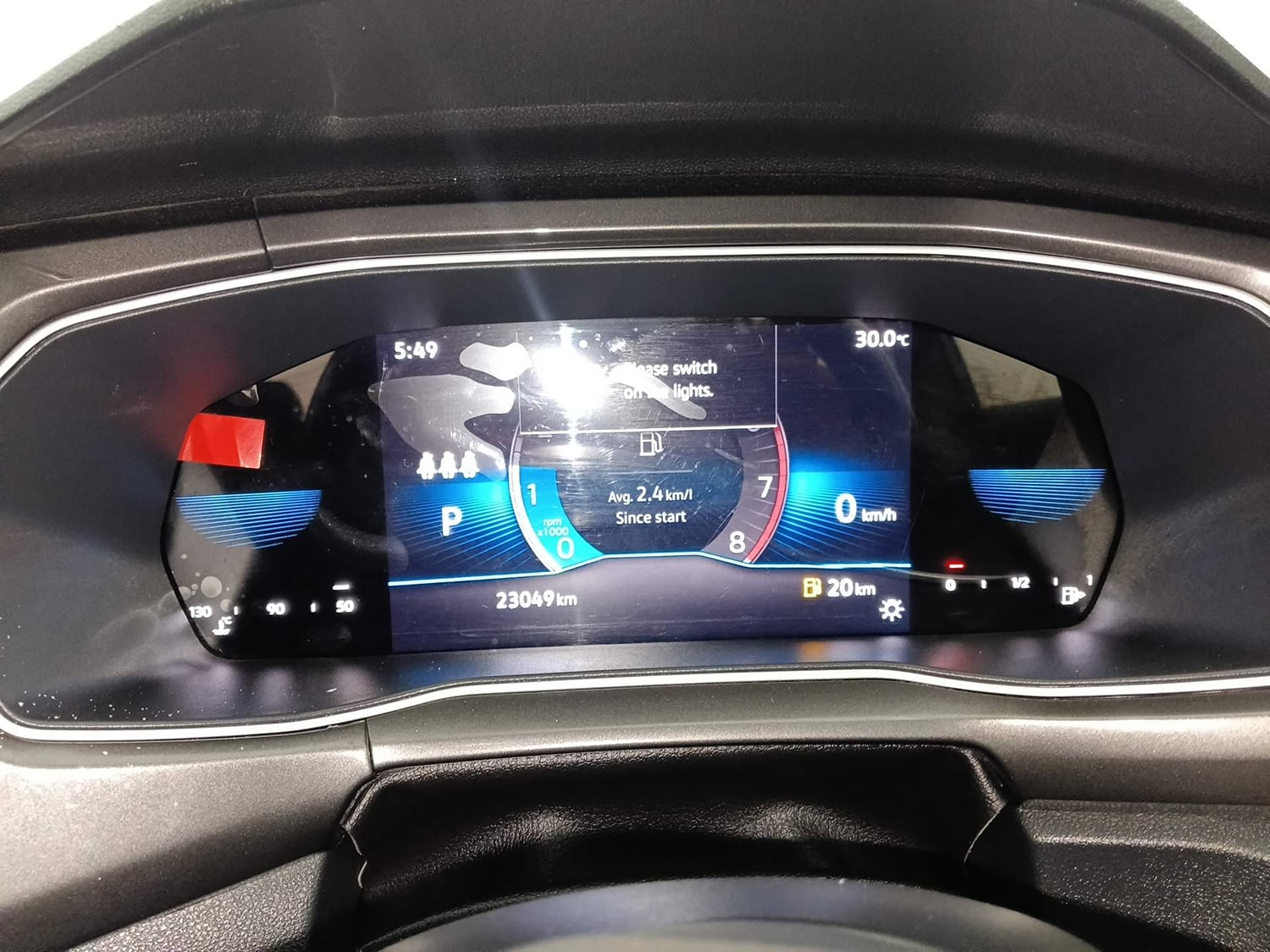 Used 2024 Volkswagen Taigun Topline 1.0 TSI AT Petrol Automatic interior CLUSTERMETER VIEW