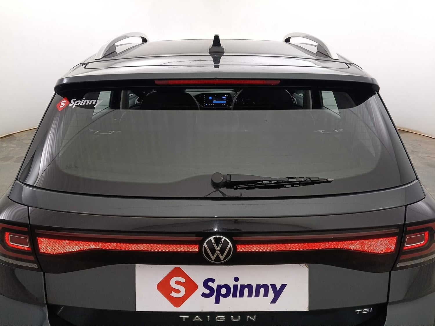Used 2024 Volkswagen Taigun Topline 1.0 TSI AT Petrol Automatic exterior BACK WINDSHIELD VIEW
