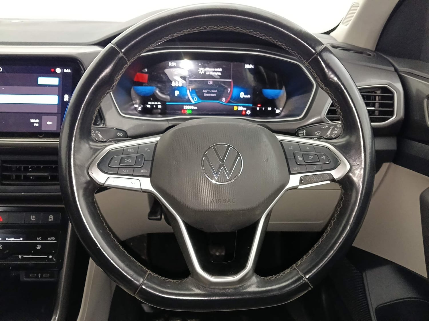 Used 2024 Volkswagen Taigun Topline 1.0 TSI AT Petrol Automatic interior STEERING VIEW